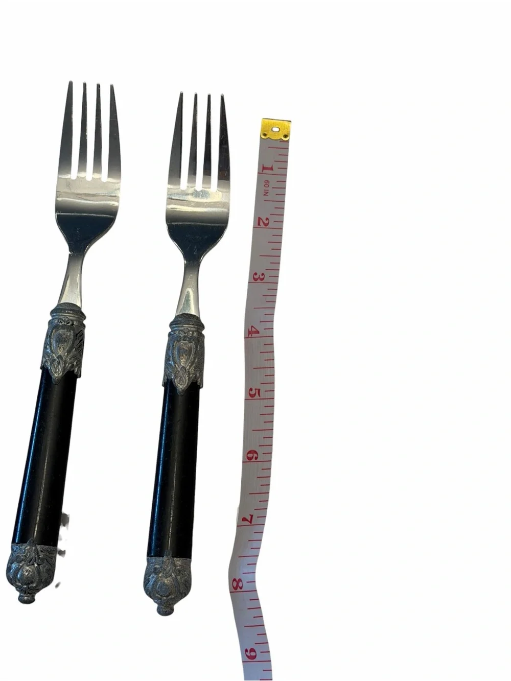 Hampton Silversmiths Stainless Steel Flatware 40 San Remo Black Service For 8